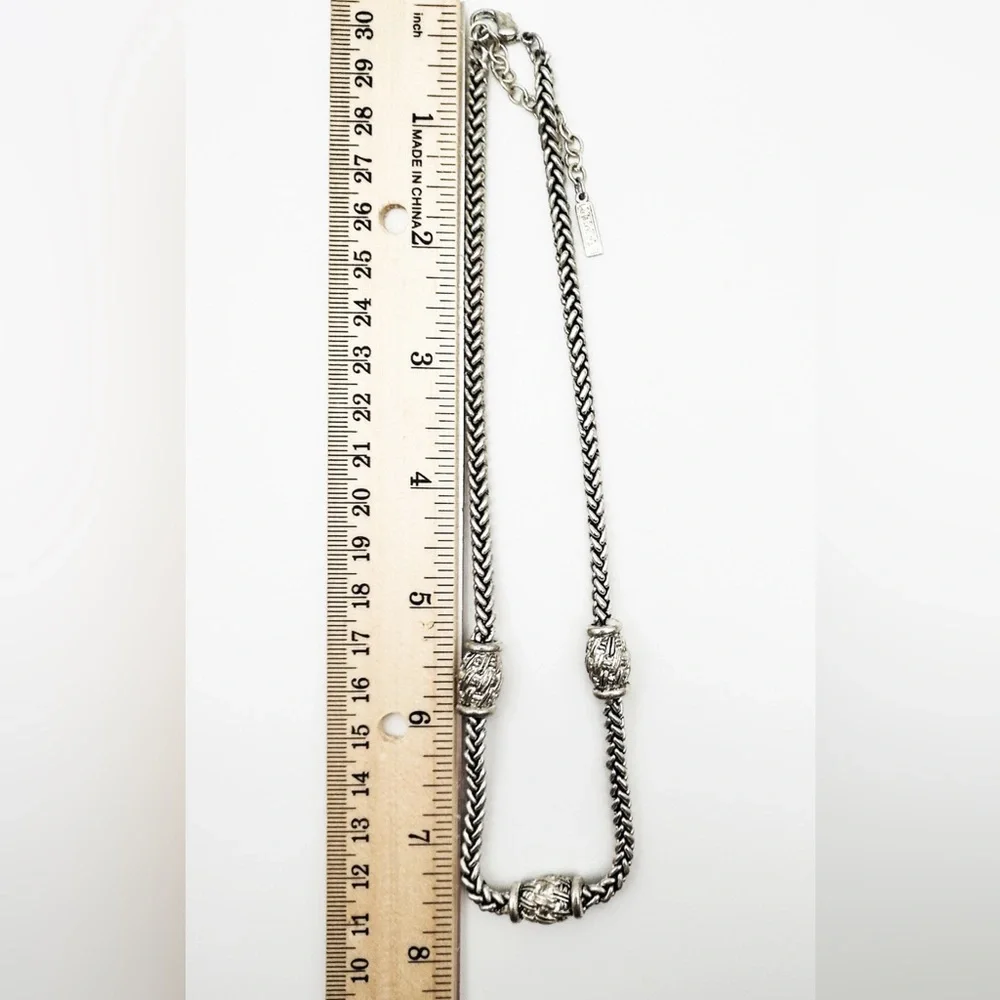 Napier Silver Necklace with Intricate Accents - Picture 14 of 14